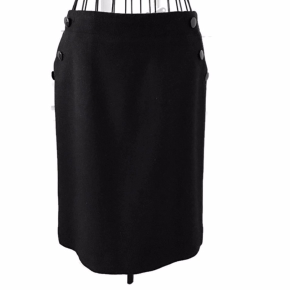 J. Crew Dresses & Skirts - J Crew Black 100% Wool Pencil Skirt